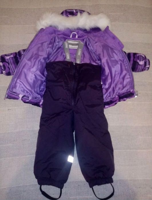 Зимний комбинезон костюм для девочки Lenne 86-92
