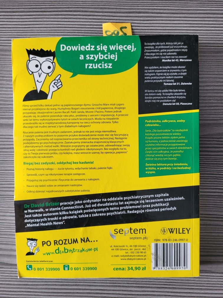 200. "Rzuć palenie dla Bystrzaków"  Dr. David Brizer