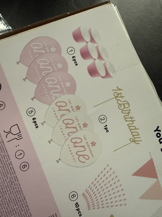 Dekoracje na pierwsze urodziny dziewczynki