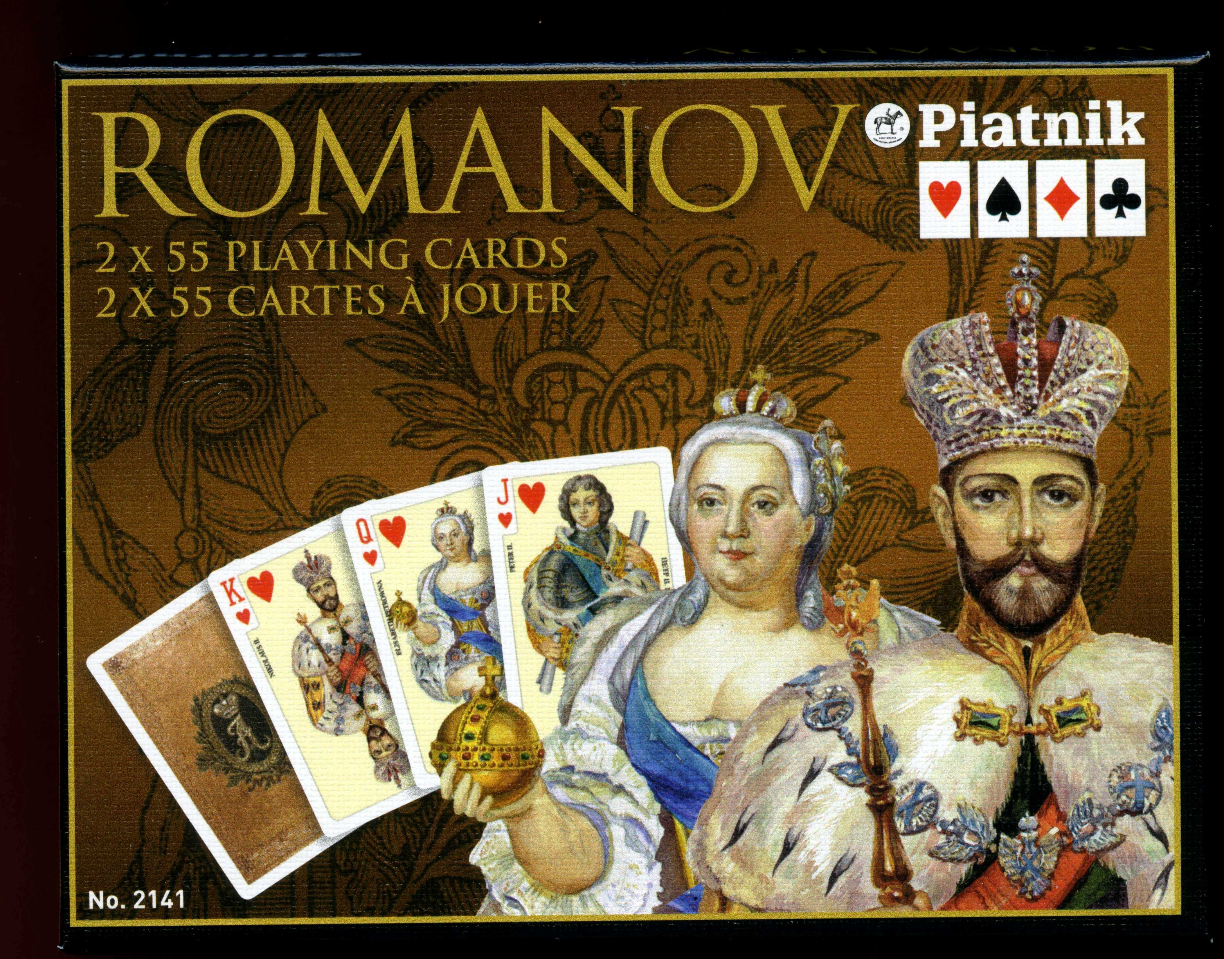 Romanov Игральные карты Piatnik Австрия 2 колоды 55 листов  новые