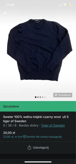 Sweter welniany xs/s