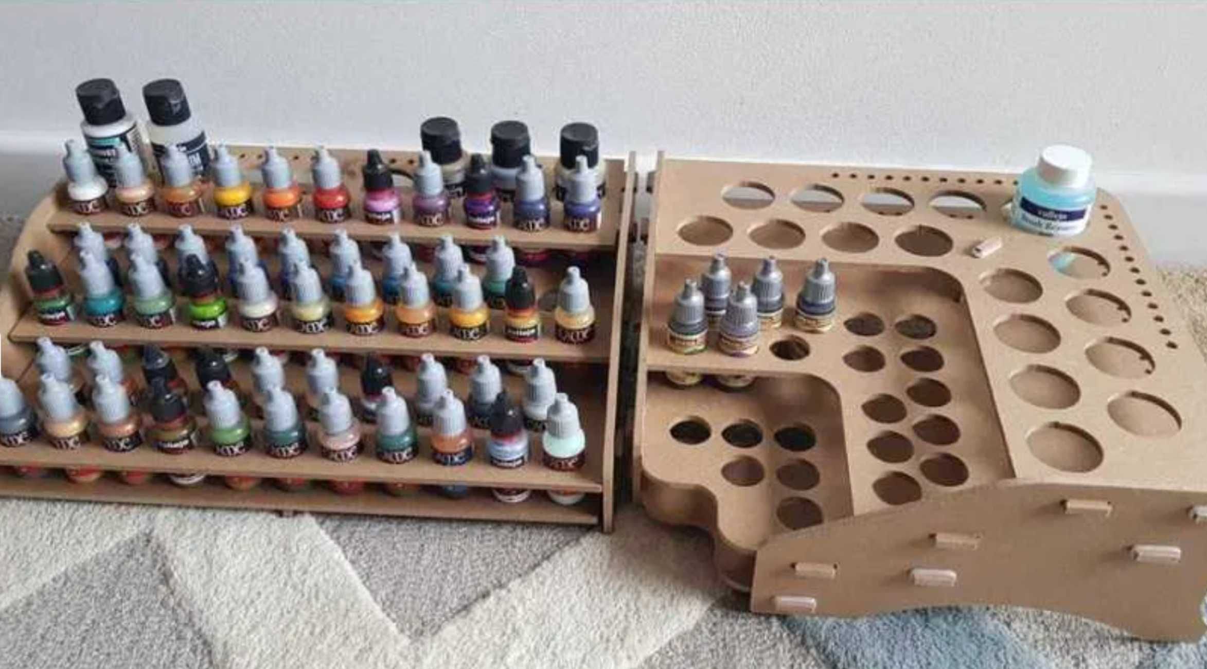 Organizer Modelarski - Stojak Na Farby Vallejo / Speedpaint - zestaw