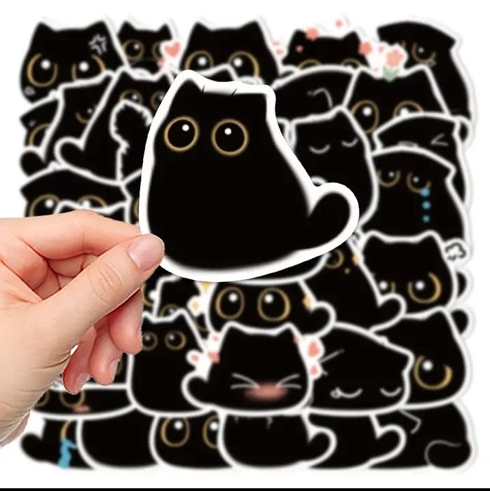 Stickers/ autocolantes gato preto