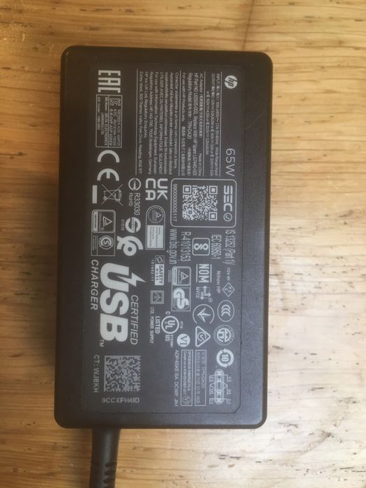 Carregador Original HP 65W 20v 3.25A USB-C