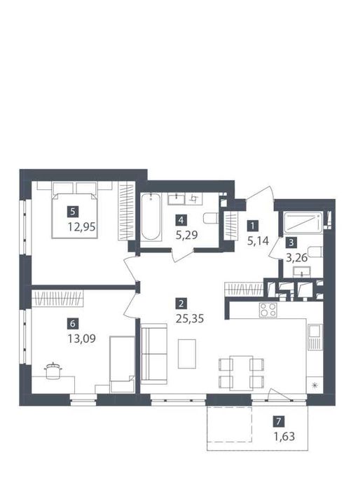 продаж 2 кім. кв. новобудова вул. В. Великого_БЕЗ КОМІСІЇ