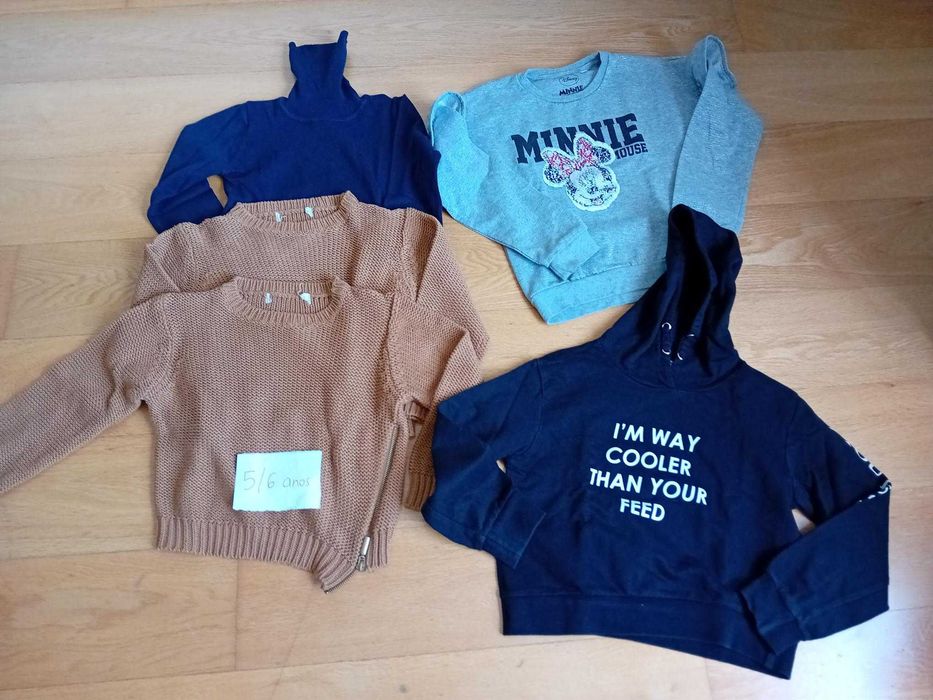 lote roupa criança - 5/6 anos
