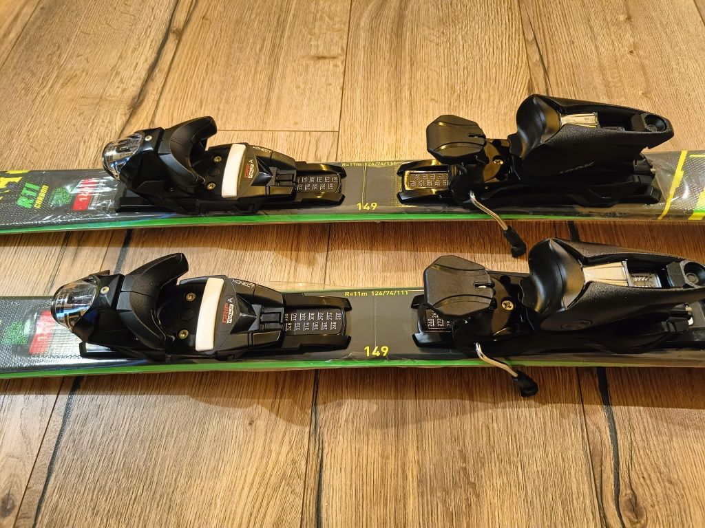 Nowe narty zjazdowe 149cm Rossignol React Rti Carbon wiązania NX 12