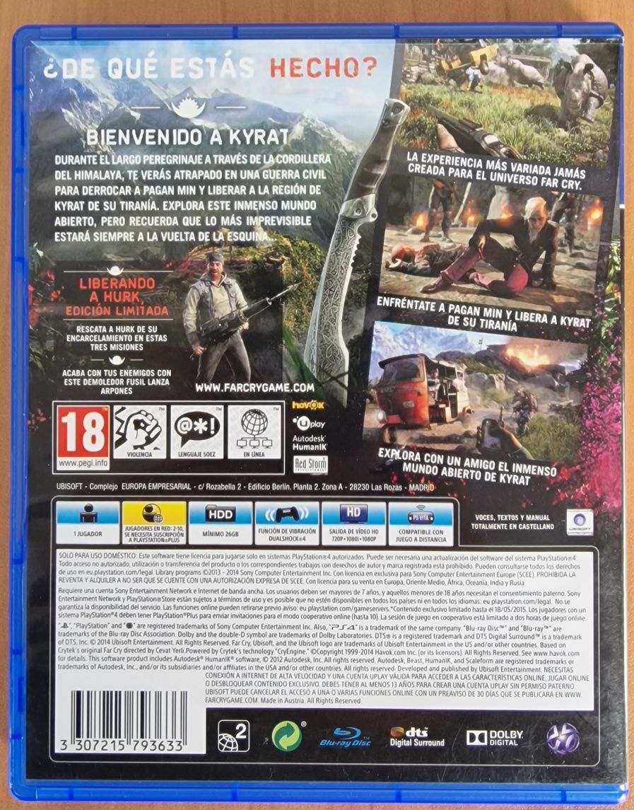 Farcry 4 Edição Limitada - PS4