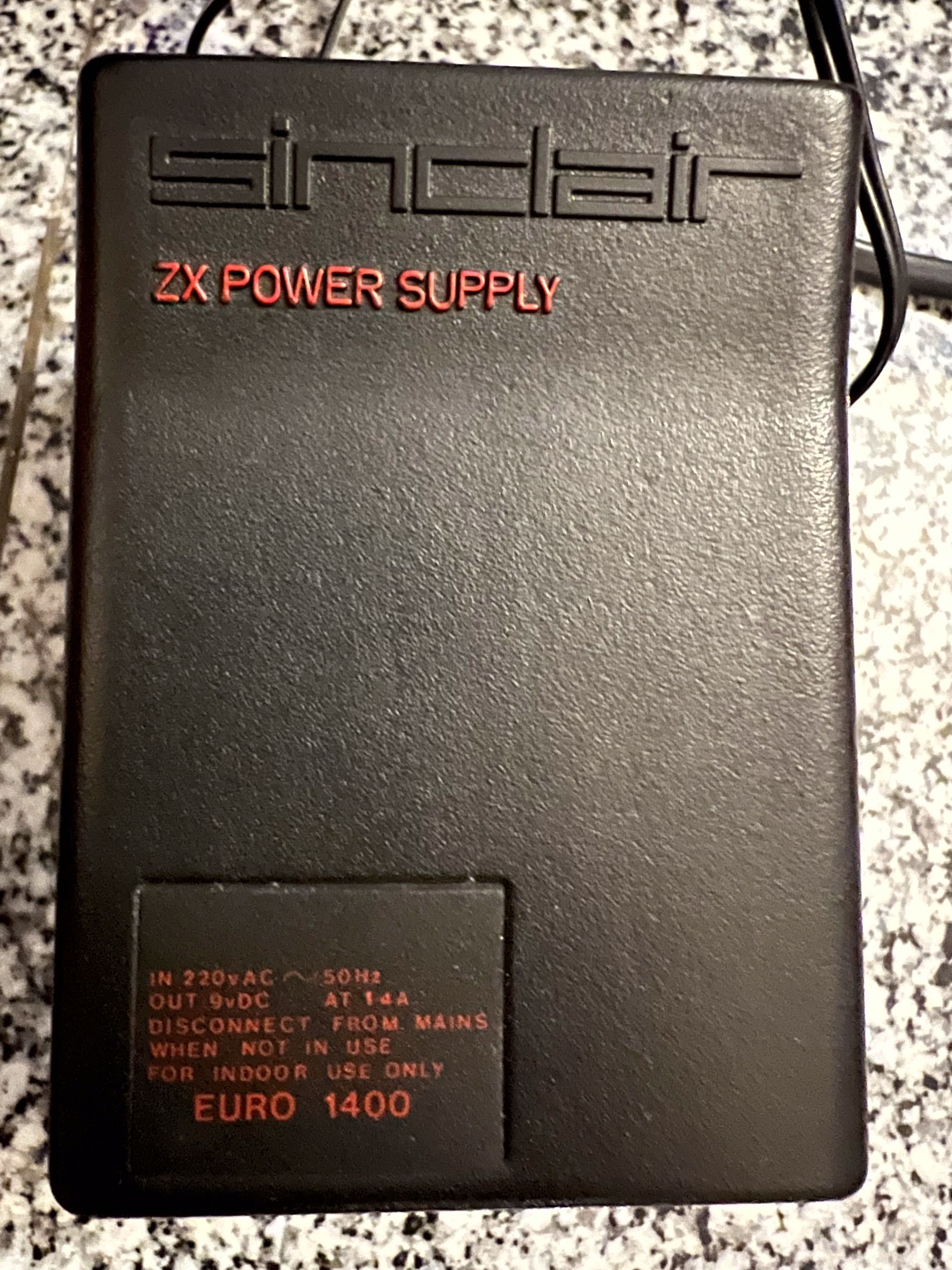 Sinclair ZX transformador carregador Spectrum