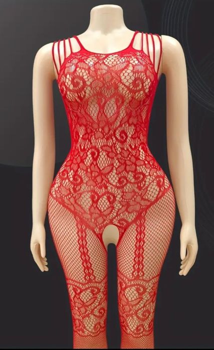 Lingerie sensual vermelho e tb em preto