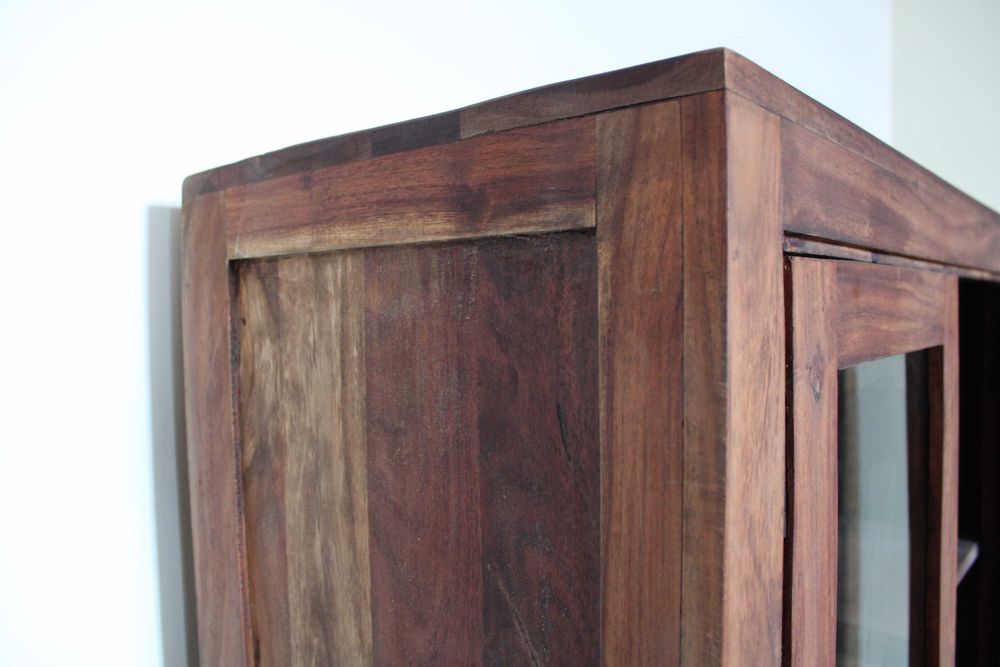 Komoda witryna kolonialne egzotyczna drewniana