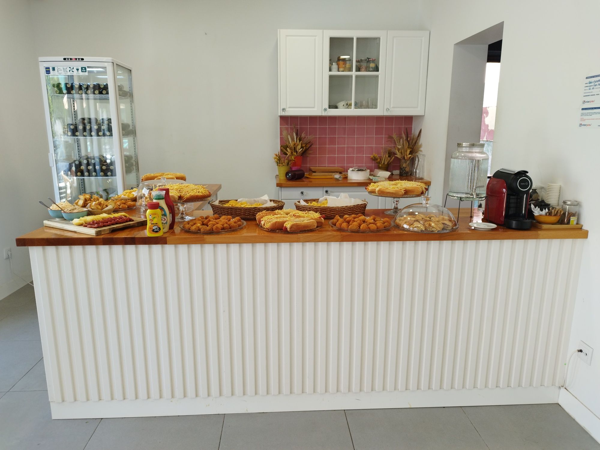 Balcão para cafeteria