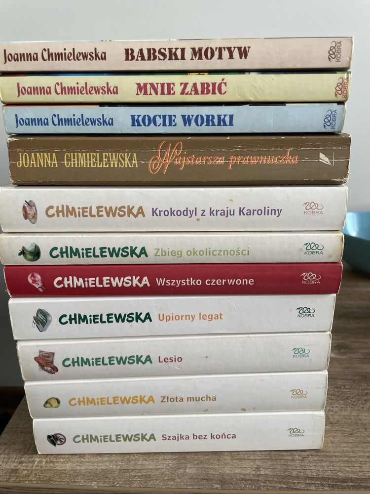 Zestaw książek Joanny Chmielewskiej
