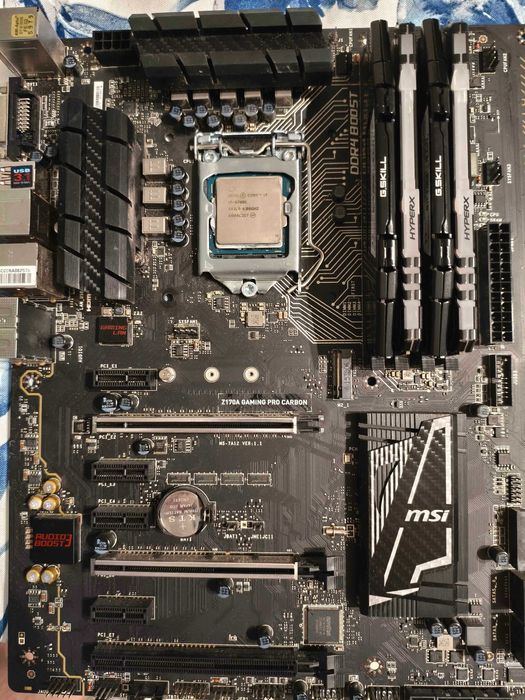 I7 6700K + 32GB RAM 2666 + Fonte 550W + MOBO MSI M170