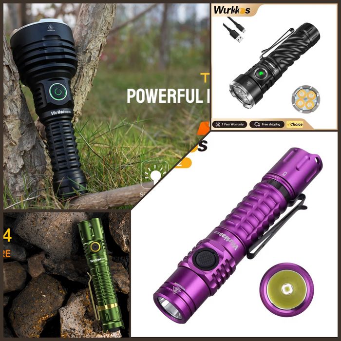 Фонарик Wurkkos HD12, HD50, TS12, TS30, TS32, TD07, TD04