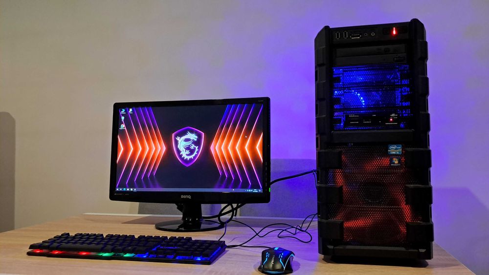 Zestaw Do Gier i5 4x3.7Ghz/Mocna Grafika/Ram-16GB/SSD+500GB/Monitor 22