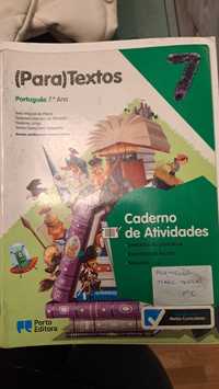 Caderno de atividades e guiões de leitura Português Para textos 7