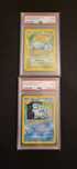 Graded Slabs PSA 9 Blastoise e Venusaur Holo Base Set