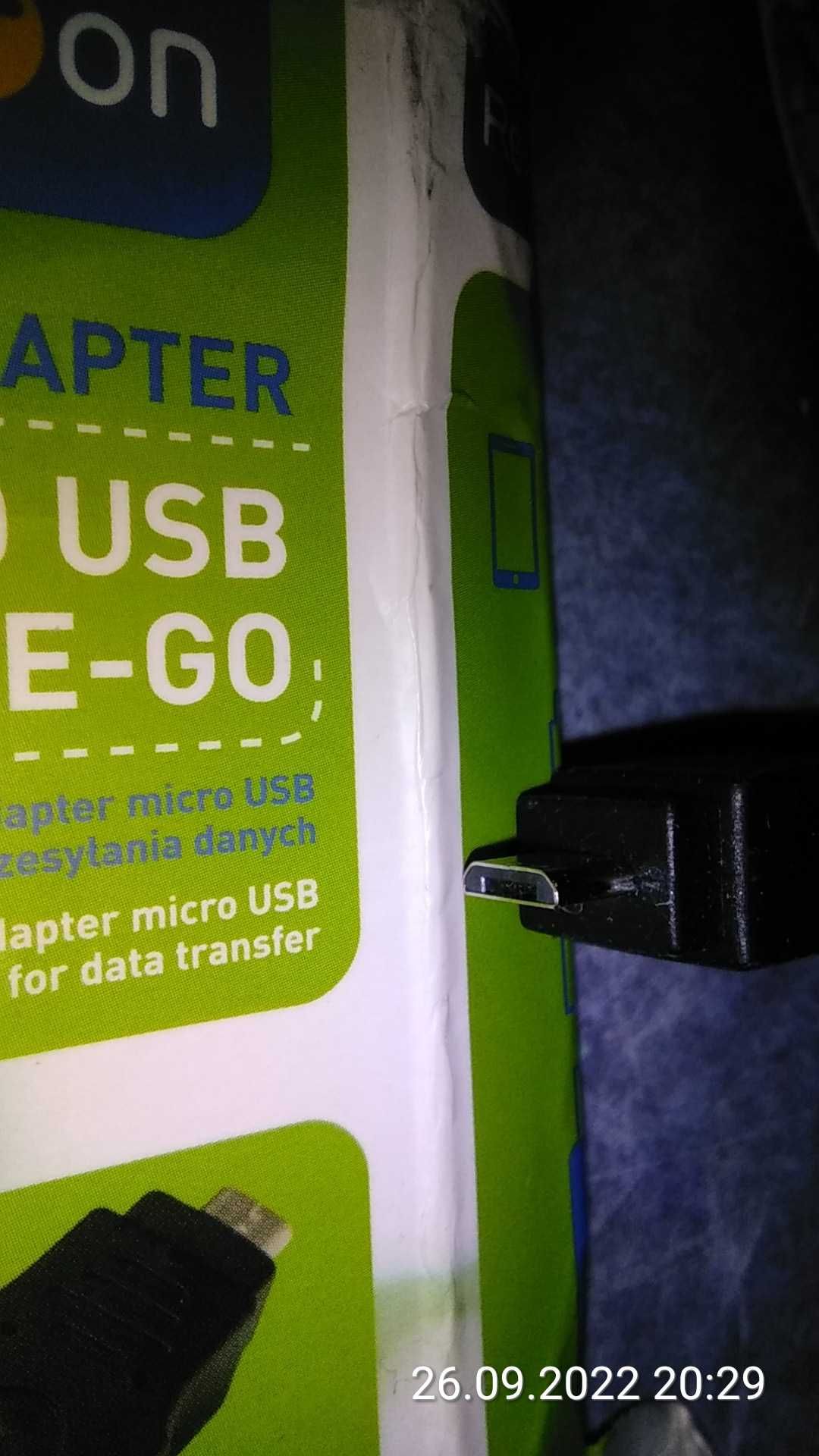 Micro USB on-the-go OTG adapter