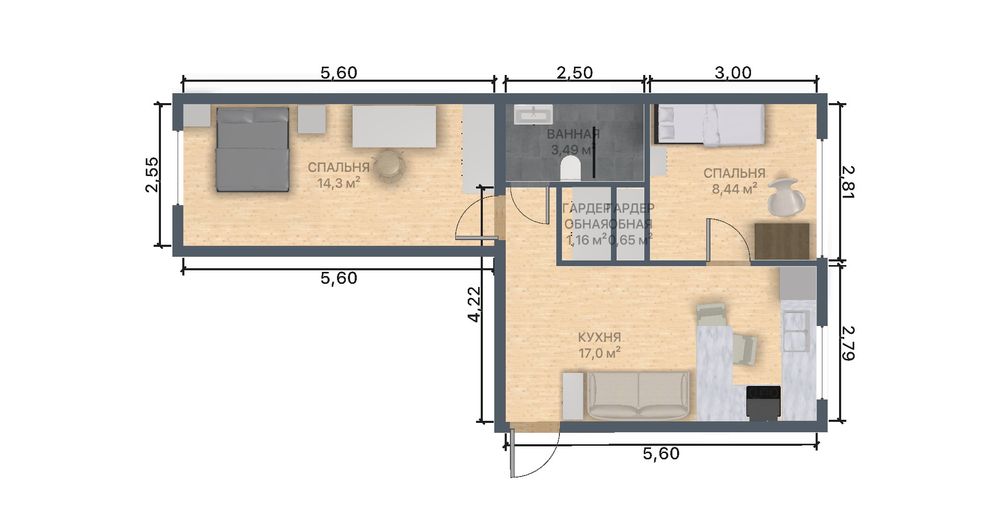 3 кімнатна квартира в центрі , театральна 30 , без комісій