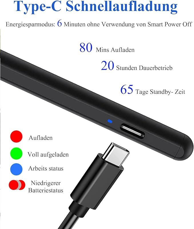 rysik stylus pom do ekranów dotykowych 1,5mm ios android czarny vv