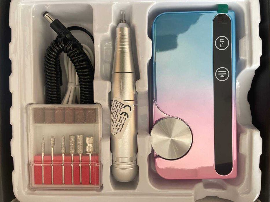 Фрезер манікюрний акумуляторний А7 з набором фрез