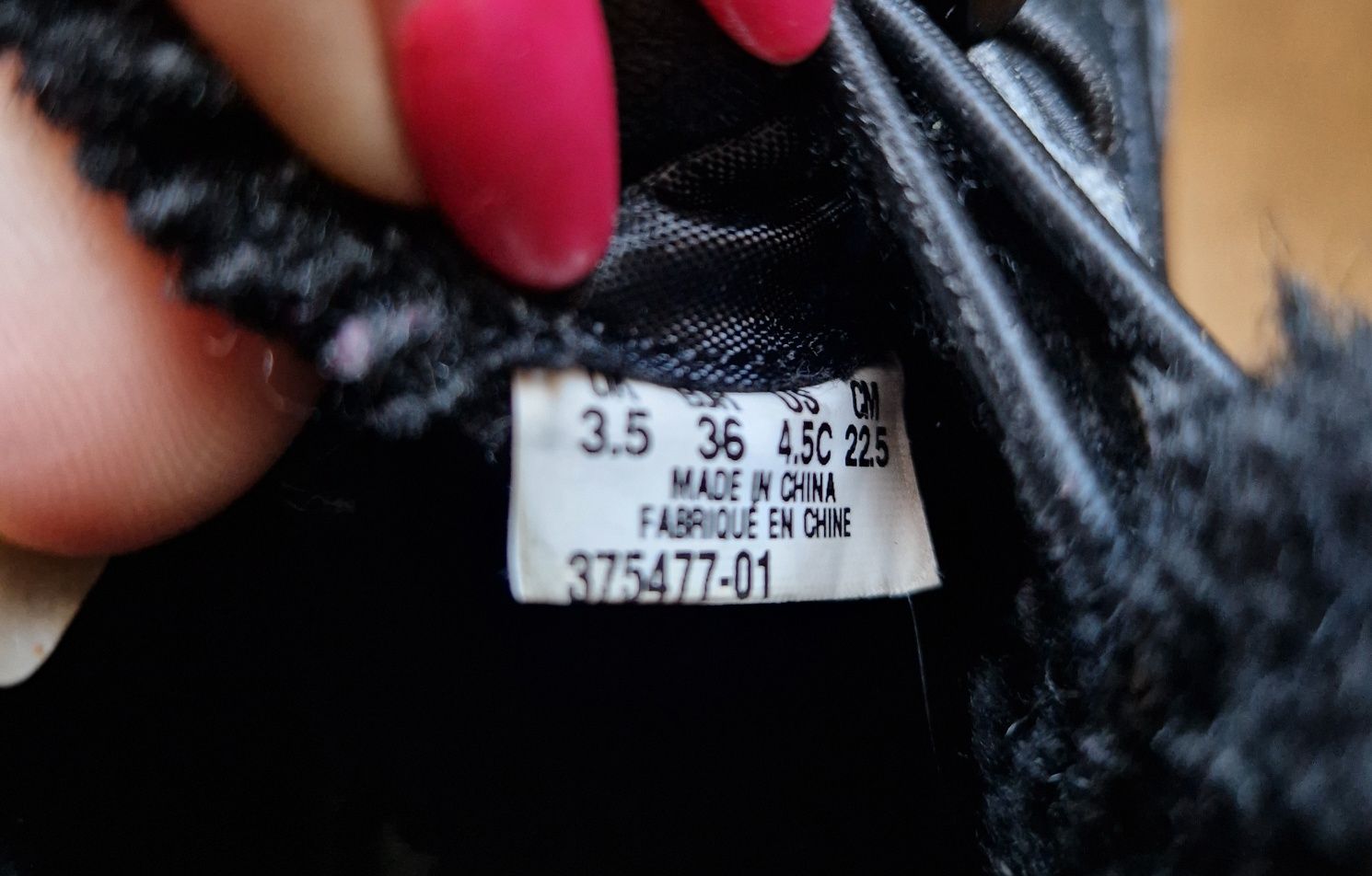 Buty puma roz. 36 wysokie za kostkę czarne