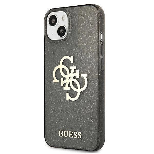Etui Guess Glitter 4G Big Logo na iPhone 13 mini - czarne