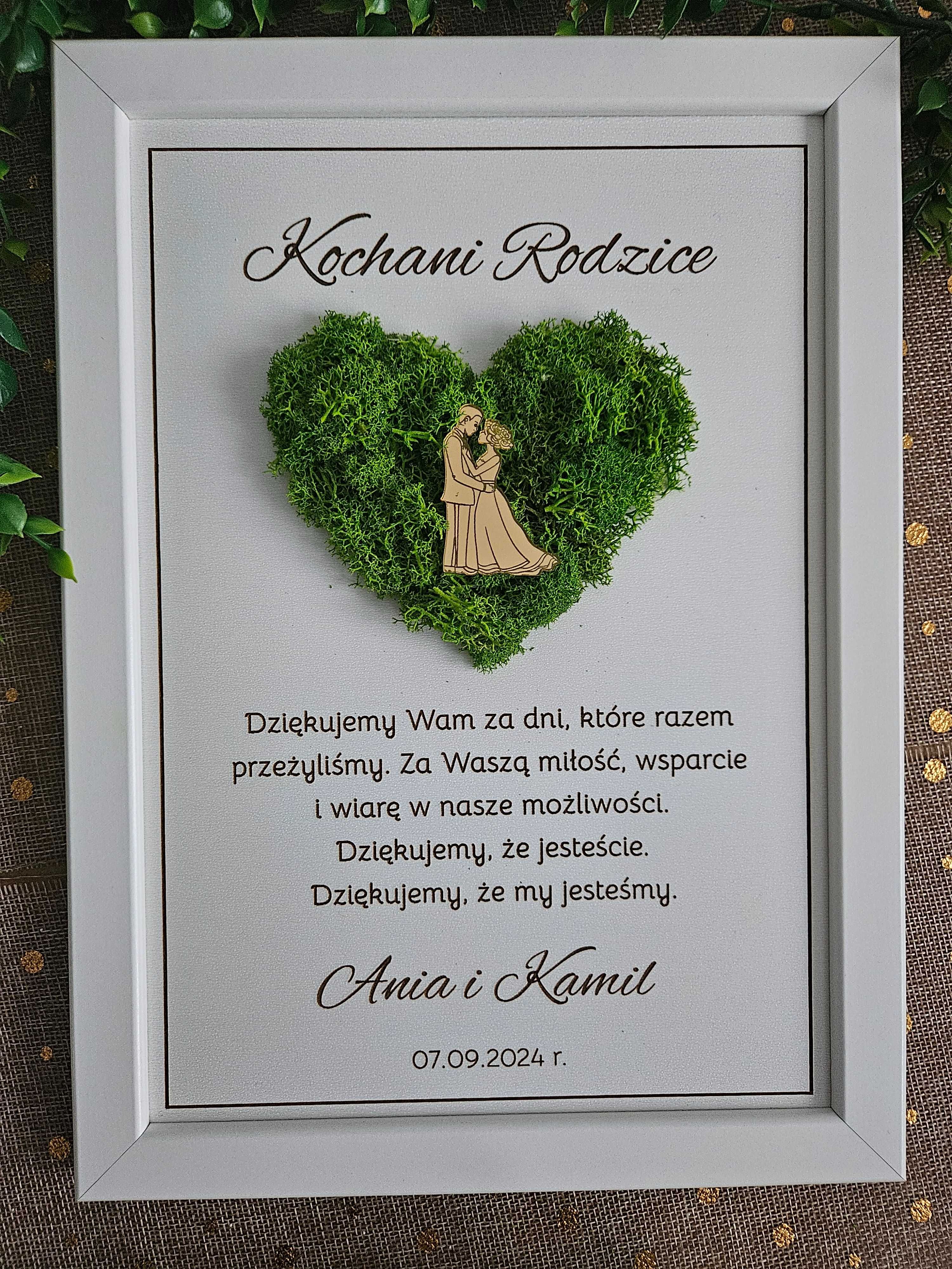Podziękowanie dla rodziców, chrzestnych, dziadków ŚLUB CHRZEST KOMUNIA