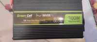 Інвертор Green Cell 12В на 230В 300Вт/600Вт(INV05). Чиста синусоїда