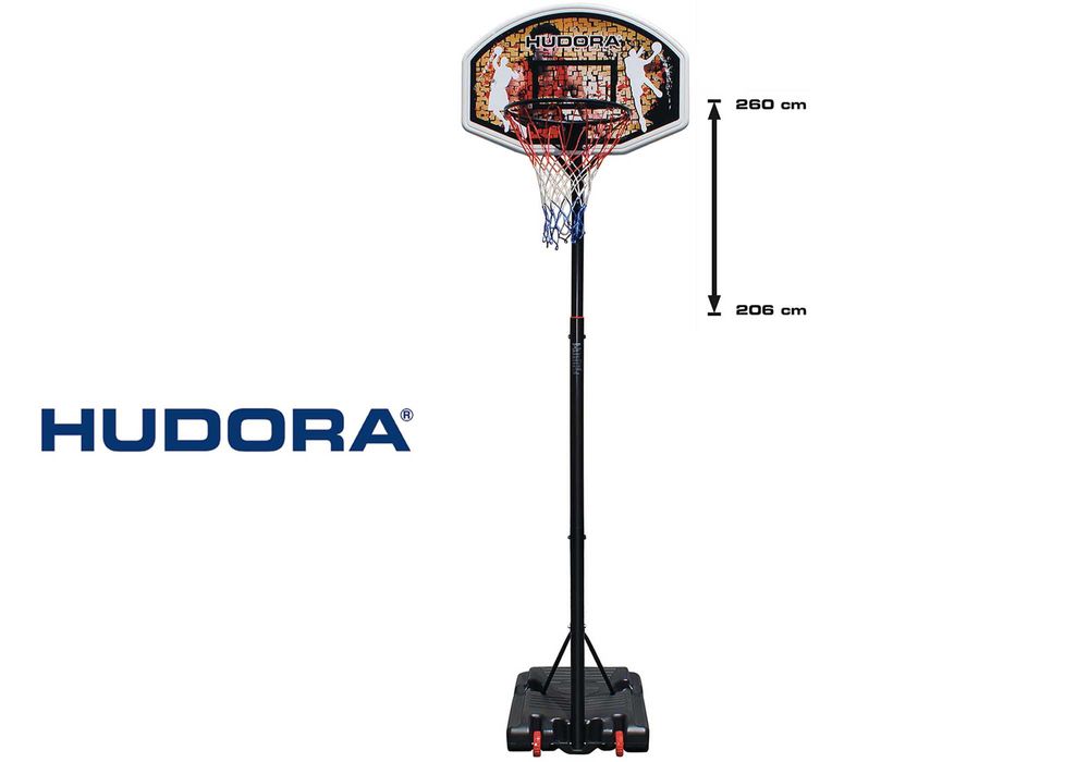 CHICAGO kosz mobilny zestaw do koszykówki Hudora regulowana obręcz
