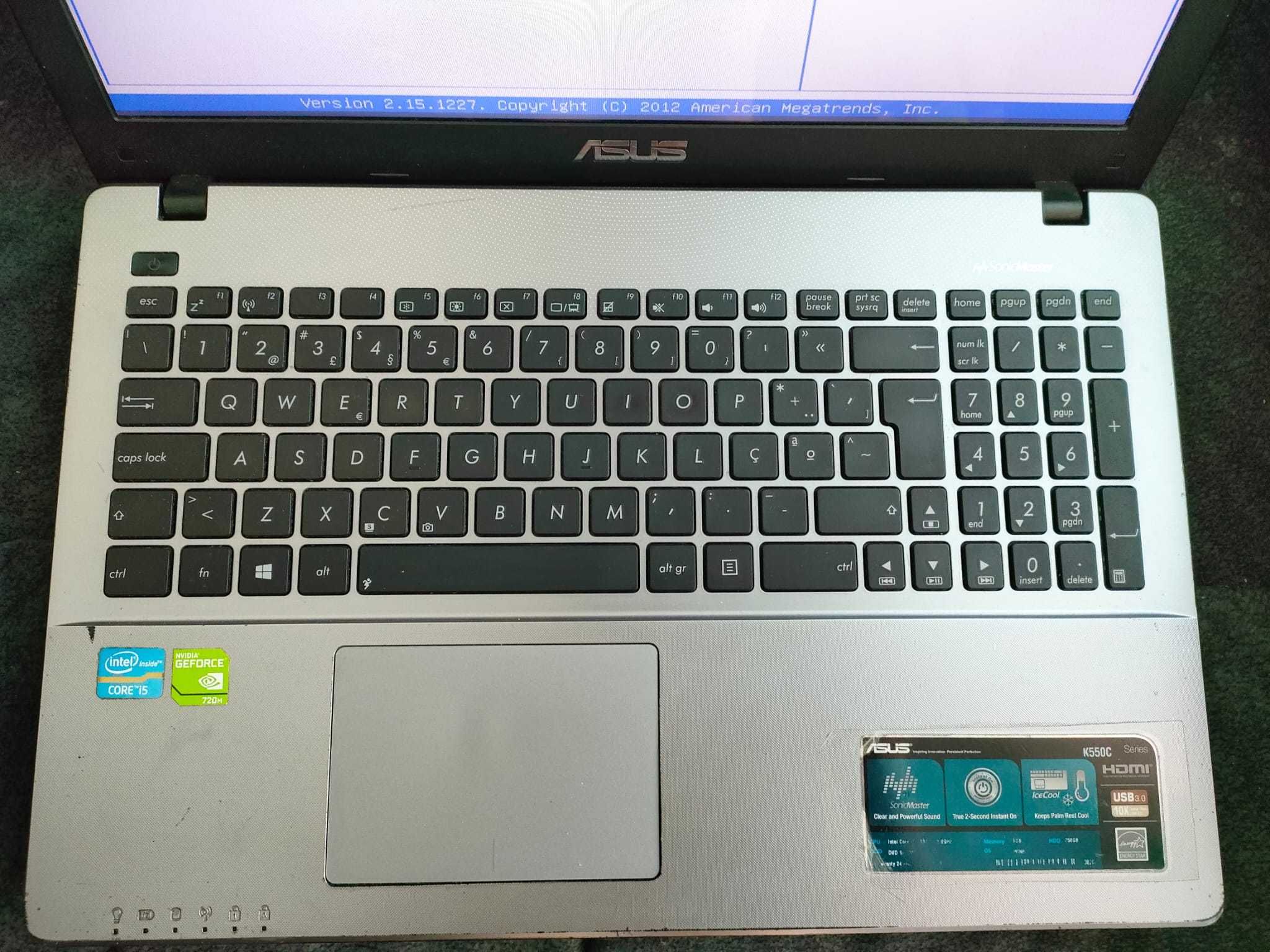 Computador Asus K550C para peças