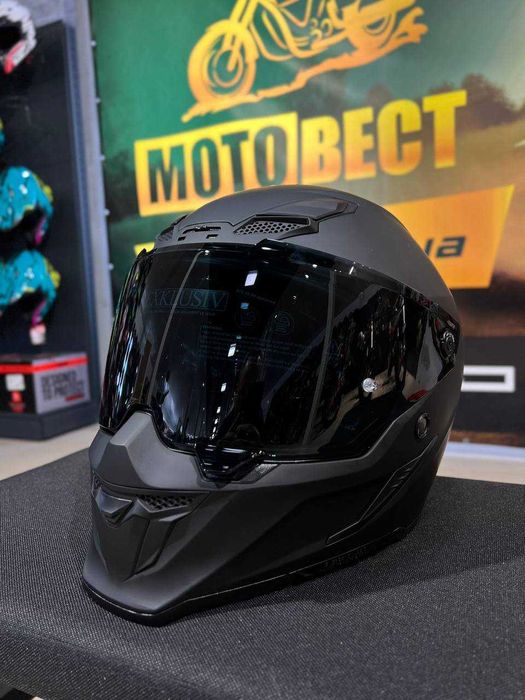 Мотошолом Шолом NOX Goliath Black Matt