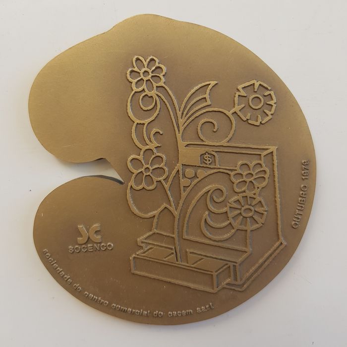 3 medalhas bronze antigas