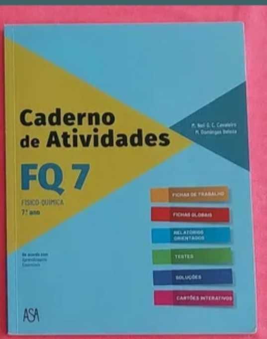 Caderno de actividades 7° ano (8€ cada)