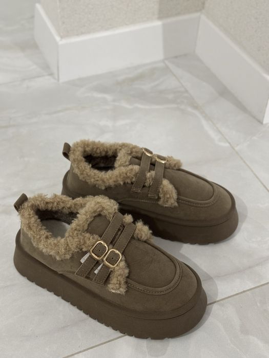 Угги, лофери зимові на платформі