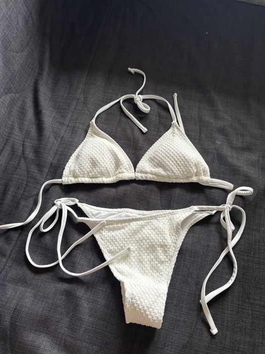 Strój kapielowy krem biel