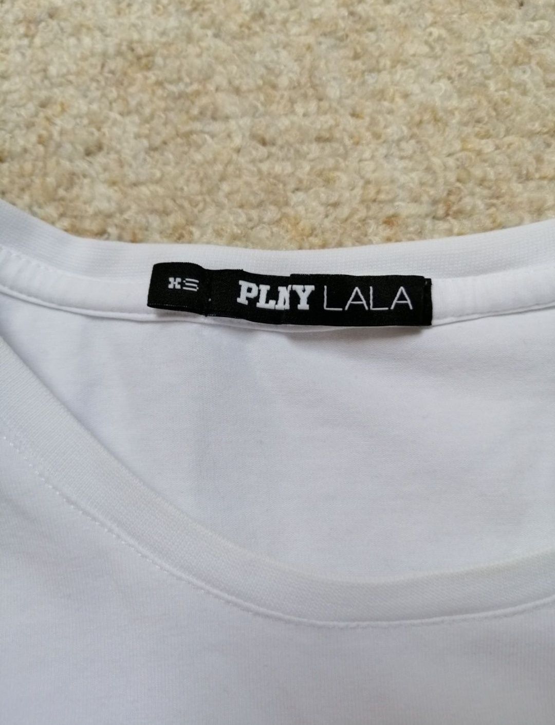 Biały T-shirt PLNY Lala Be my hero