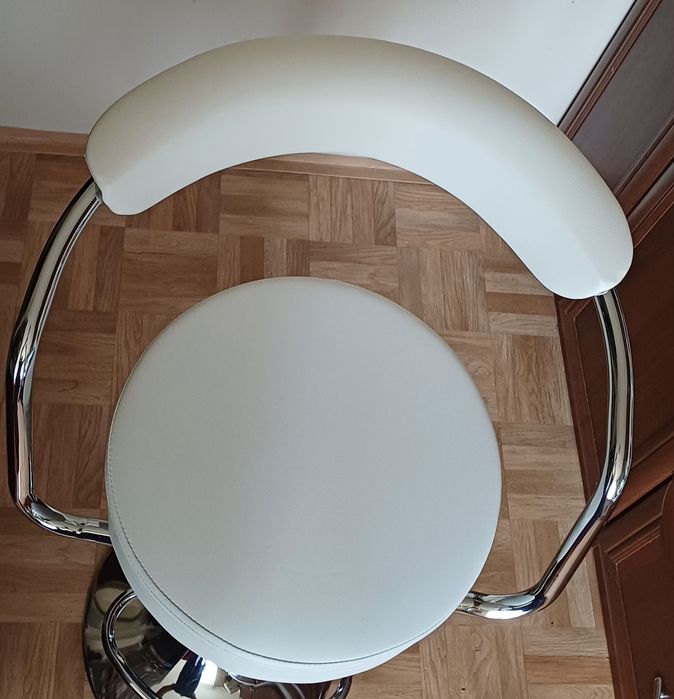 Hoker - krzesło barowe białe (2sztuki)