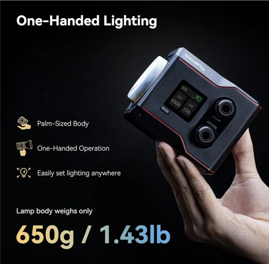 Lampa LED SmallRig 4376 RC 60B COB LED Video Light