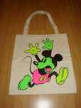 H&M torebka ecru eko Mickey Mouse nowa r. A4