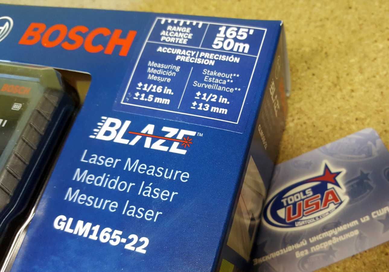 Лазерный дальномер рулетка 50 м Bosch GLM165-22 (GLM42)