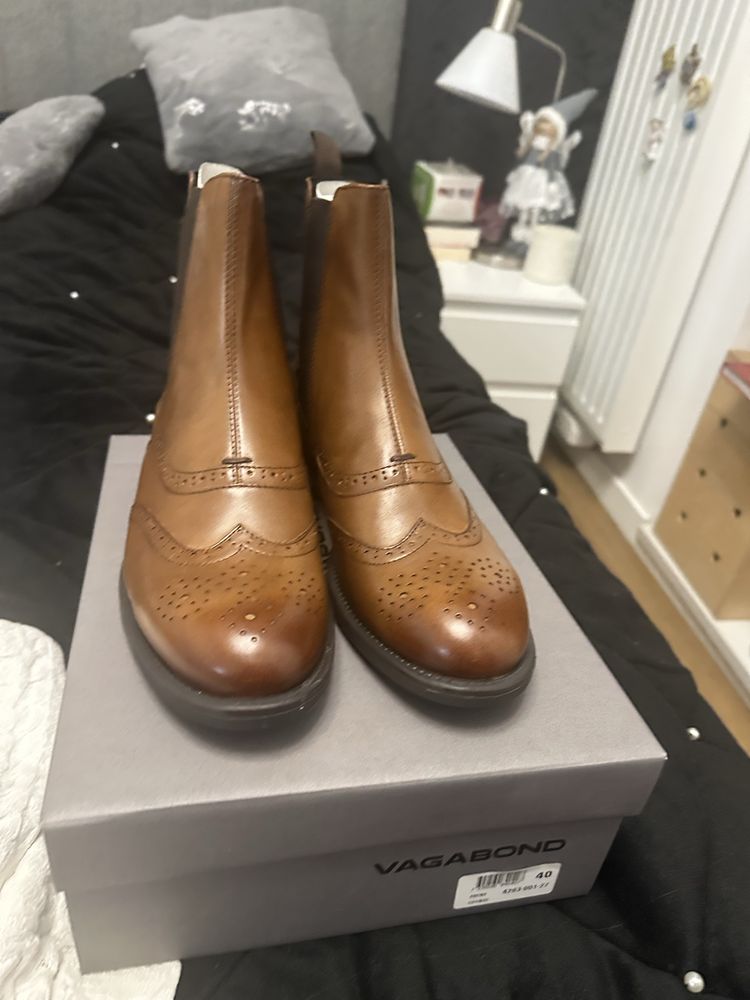 Buty sztyblety  botki Vagabond skóra 40  wzór