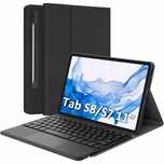 Etui Klawiatura QWERTZ z Touchpadem do Samsung Tab S8 i Tab S7 Czarna