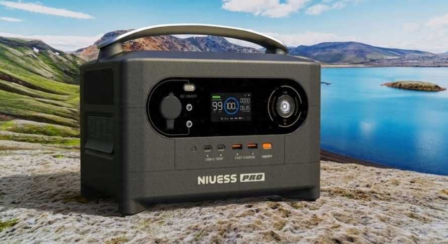 Stacja zasilania NIUESS 700W 512Wh LiFePO4 powerbank camping dom