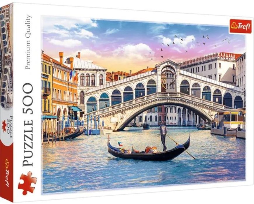 Puzzle 500 el. Romantyczna Wenecja, Most Rialto