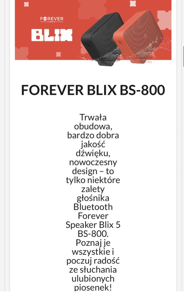 Glosnik BLIX Forever