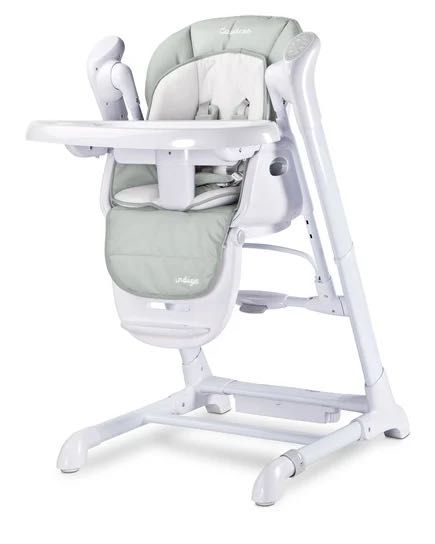 Caretero, Indigo, Krzesełko do karmienia/Huśtawka, Jasnoszary, 2w1