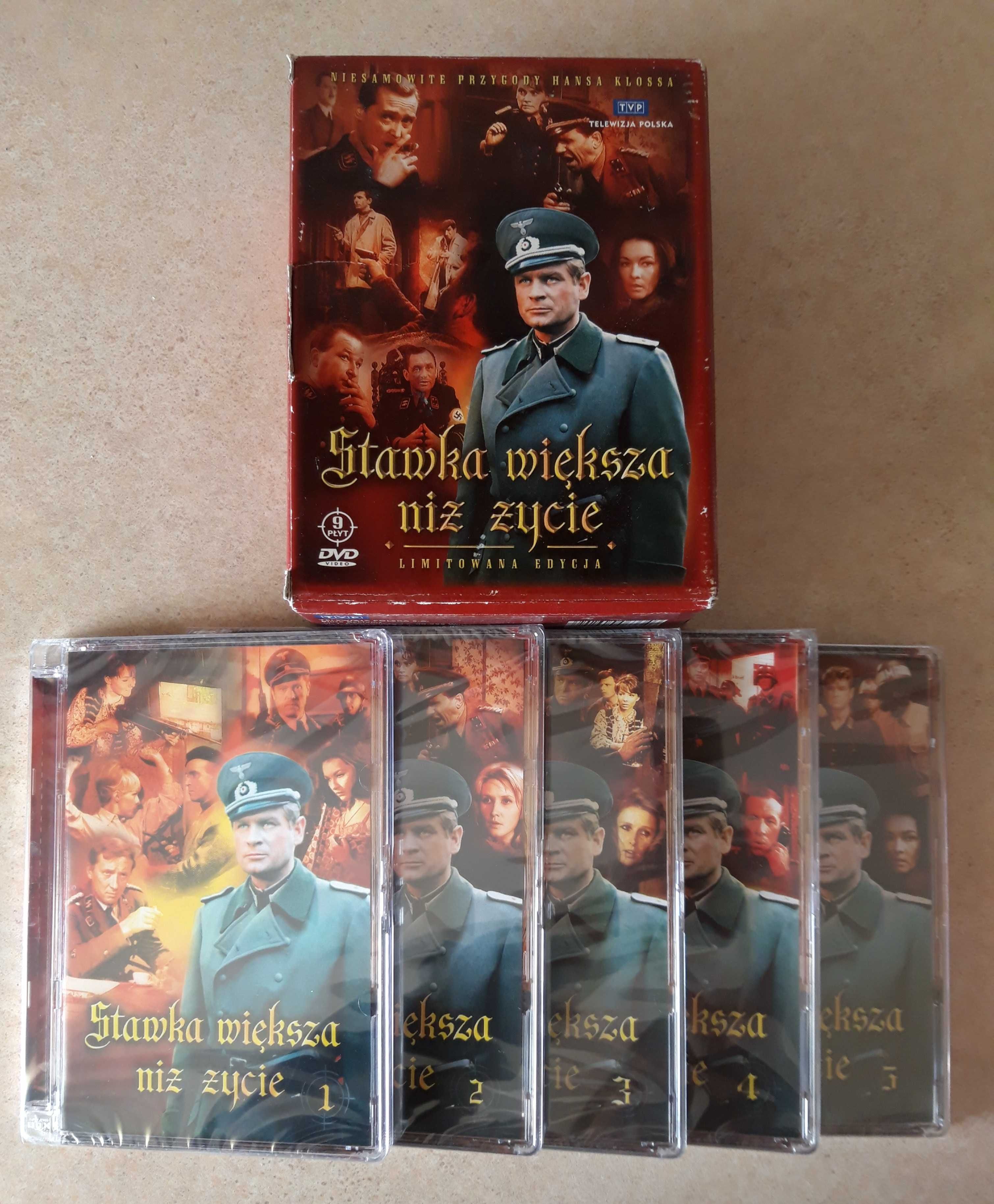 Stawka większa niż życie box 9 płyt DVD cały serial