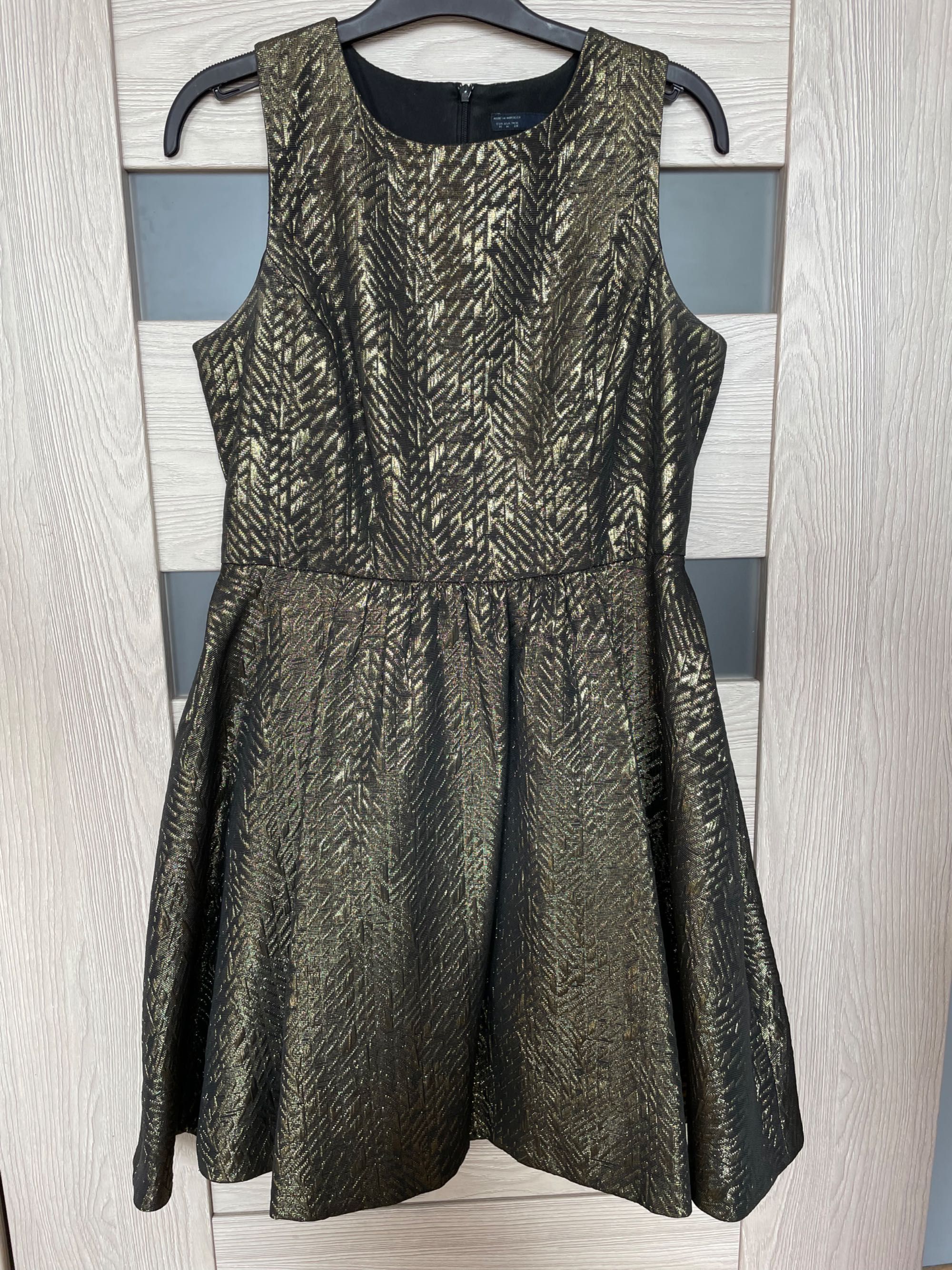 Miedziana sukienka ZARA, rozm. 38
